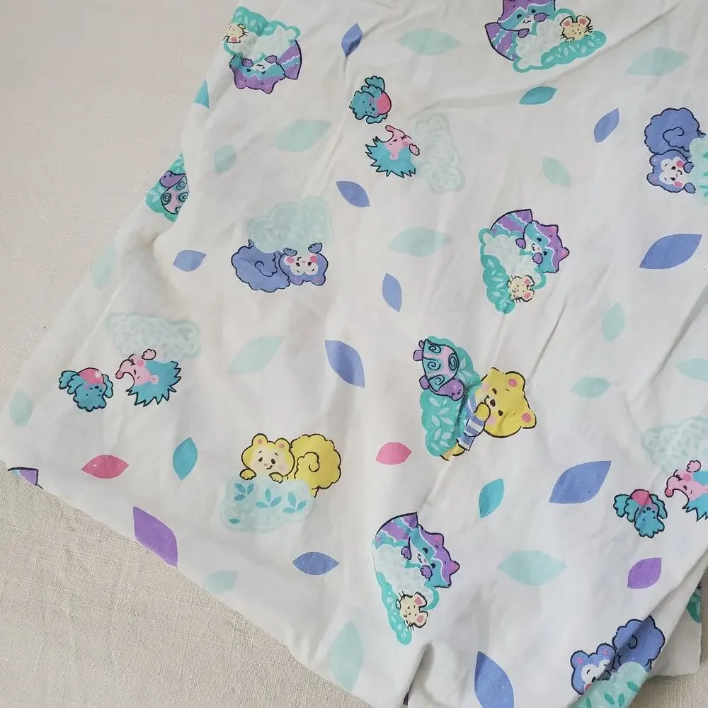 Vintage Cute Animals Fitted Crib Sheet